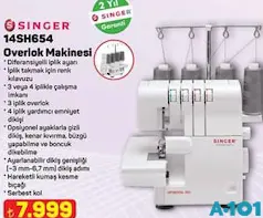 SİNGER 14SH654 OVERLOK MAKİNESİ